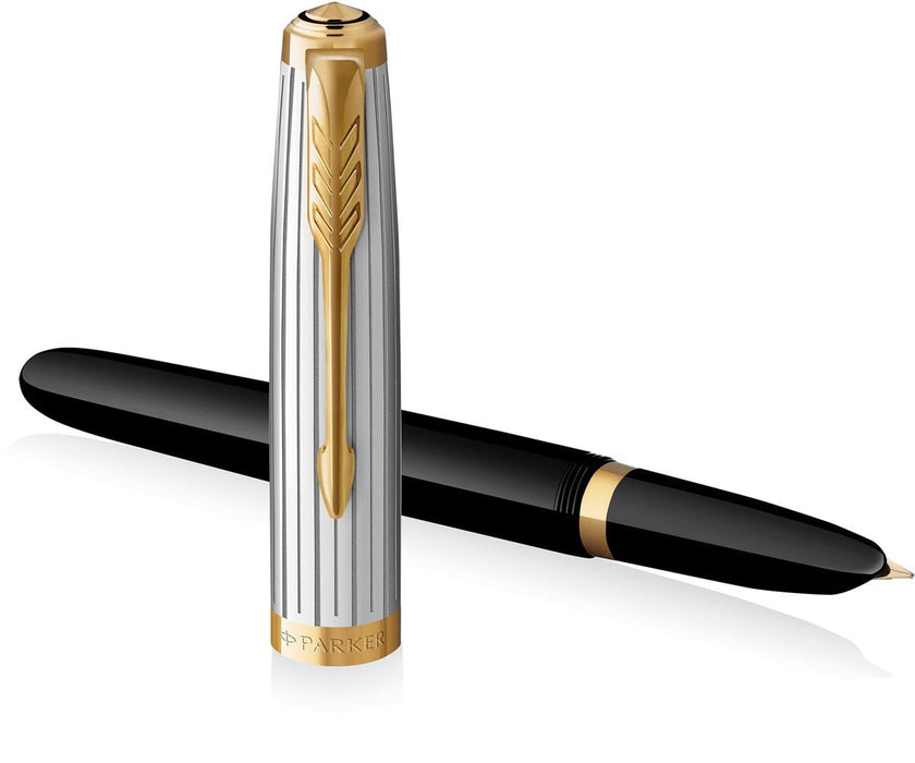 Parker 51 Premium vulpen fijn, zwart GT - OfficeTown