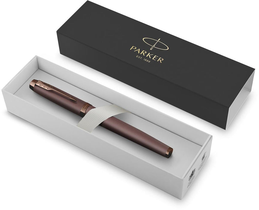 Parker IM Monochrome vulpen Bordeaux, medium, giftbox - OfficeTown