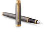 Parker IM Premium vulpen, grijs GT, medium, giftbox - OfficeTown