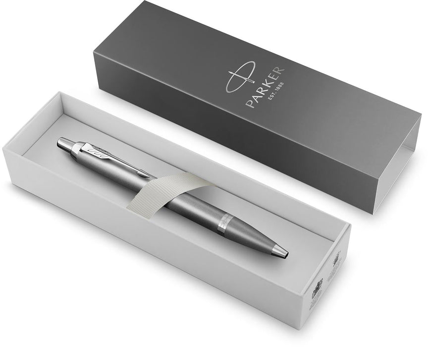 Parker IM Rituals, balpen, grijs CT, medium, giftbox - OfficeTown