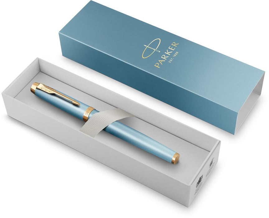 Parker IM Rituals, vulpen, turkoois GT, medium, giftbox - OfficeTown