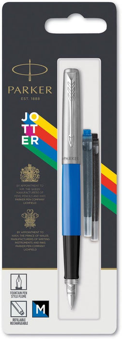 Parker Jotter Originals vulpen, blauw, op blister - OfficeTown