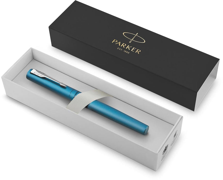 Parker roller Vector XL, fijn, in giftbox, turkoois - OfficeTown