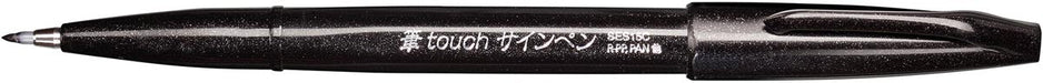 Pentel brushpen Sign Pen Brush Touch, zwart 10 stuks - OfficeTown