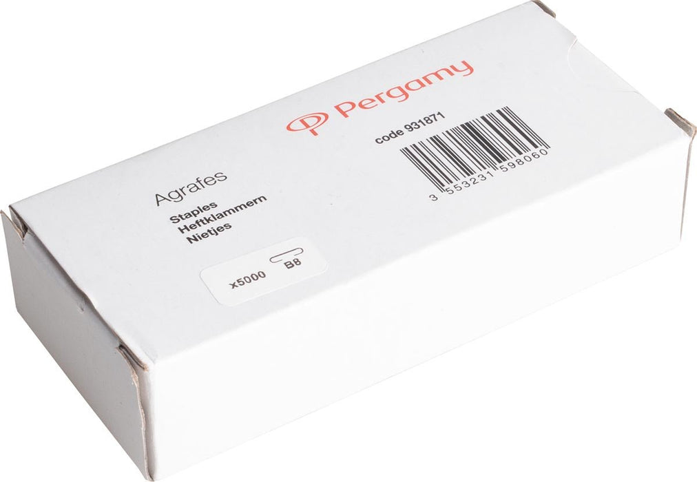 Pergamy nietjes crown roof, 6 mm, doos van 5.000 nietjes - OfficeTown