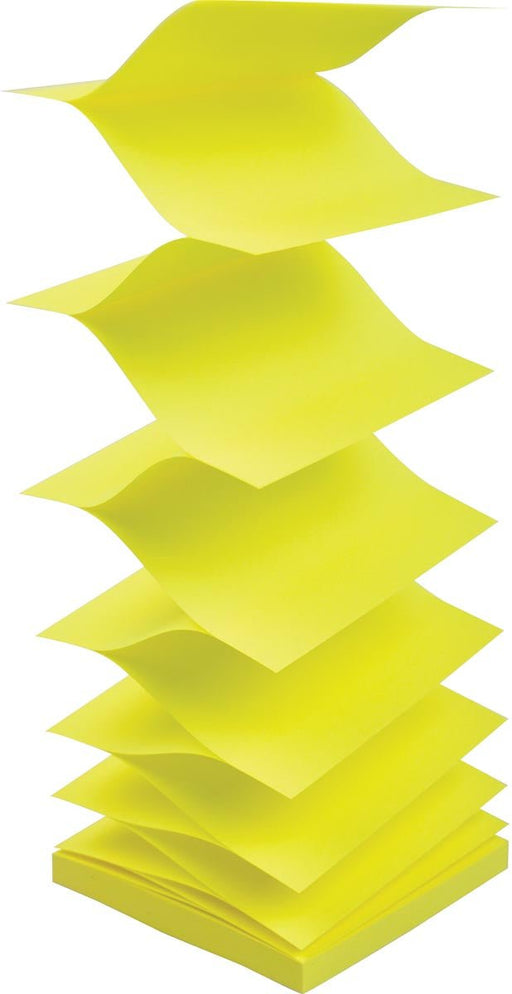 Pergamy z - notes accordeon, ft 76 x 76 mm, geassorteerde kleuren, pak van 6 blokken - OfficeTown