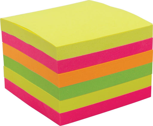 Pergamy z - notes accordeon, ft 76 x 76 mm, geassorteerde kleuren, pak van 6 blokken - OfficeTown