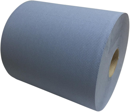 Poetspapier, blauw, 2 - laags, 360 M, pak van 2 rollen - OfficeTown
