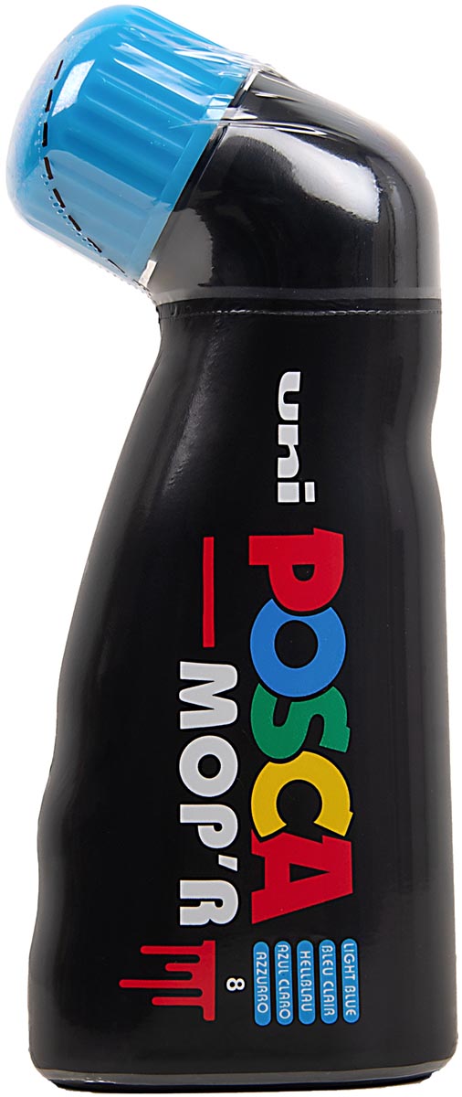 Posca MOP'R verfmarker PCM - 22, hemelsblauw met XXL punt - Unieke uitlopers creëren met waterbestendige marker - OfficeTown