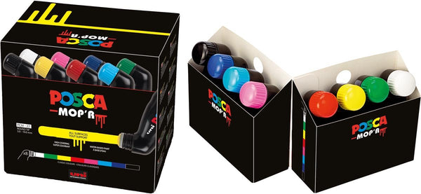Posca MOP'R verfmarker PCM-22, set van 8 stuks, gemengd