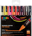 Posca verfstift PC - 5M, set van 8 markers in diverse warme kleuren - OfficeTown