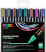 Posca verfstift PC - 5M, set van 8 markers in verschillende metallic kleuren - OfficeTown