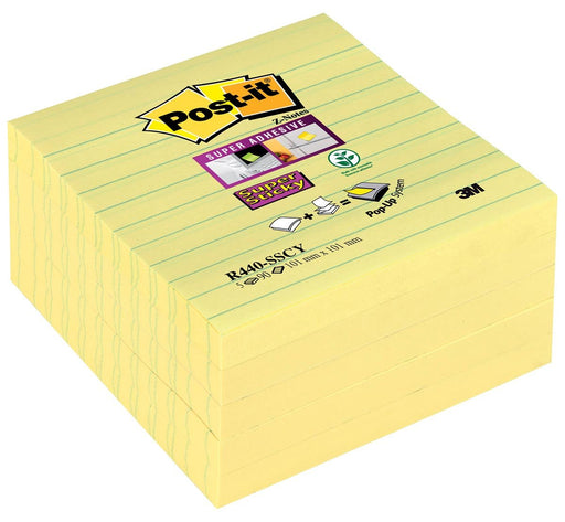 Post - it Super Sticky Z - notes Navulling, 90 vel, ft 101 x 101 mm, gelijnd 5 stuks - OfficeTown