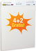 Post - it vergaderingstabel, 63,5 x 77,5 cm, blanco, 30 vellen, pak van 4 + 2 gratis - OfficeTown