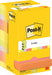 Post - it Z - notes, 100 vel, ft 76 x 76 mm, pak van 12 blokken, assorti neonkleuren - OfficeTown