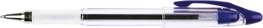 Q - CONNECT balpen Delta, 0,7 mm, medium blauw met rubberen grip - OfficeTown