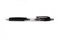 Q - CONNECT balpen met grip, medium punt, zwart met rubberen grip en clip - OfficeTown