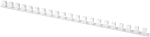 Q - CONNECT bindrug 14mm 21 rings 100 stuks wit - OfficeTown