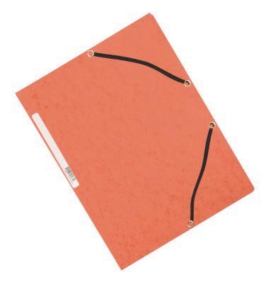 Q - CONNECT Elastomap A4, 3 Kleppen en Elastieken, Rood - OfficeTown