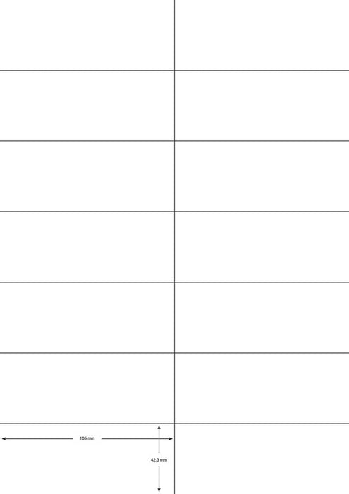 Q - CONNECT etiketten, wit, rechte hoeken, 105 x 42,3 mm, 100 vel, 14 etiketten per vel - OfficeTown