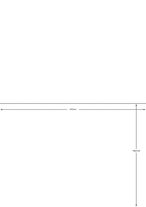 Q - CONNECT etiketten, wit, rechte hoeken, 210 x 148,5 mm, 200 vel, 2 etiketten per vel - OfficeTown