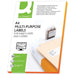 Q - CONNECT etiketten, wit, ronde hoeken, 210 x 148,5 mm, 100 vel, 2 etiketten per vel - OfficeTown
