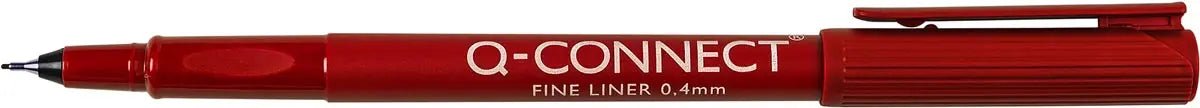 Q - CONNECT fineliner, 0,4 mm, rood - OfficeTown