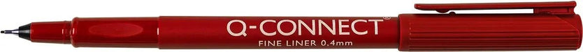 Q - CONNECT fineliner, 0,4 mm, rood - OfficeTown