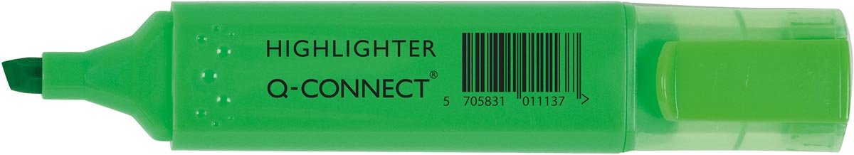 Q - CONNECT fluoriserende markeerstift, groen - OfficeTown