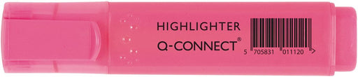 Q - CONNECT highlighter, roze met fluorescerende inkt - OfficeTown