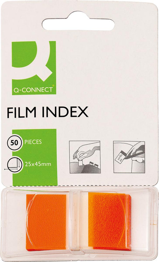 Q - CONNECT index, ft 25 x 45 mm, 50 tabs, oranje - OfficeTown