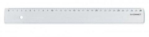 Q - CONNECT liniaal, plastic, in hoesje, 30 cm - OfficeTown