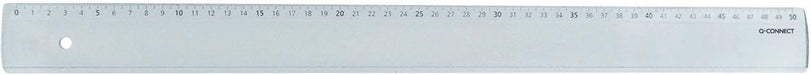 Q - CONNECT liniaal, plastic, in hoesje, 50 cm - OfficeTown