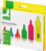 Q - CONNECT markeerstift, pak van 6 stuks in geassorteerde kleuren - OfficeTown