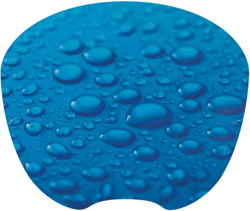 Q - CONNECT Muismat met antislip regendruppels blauw - OfficeTown