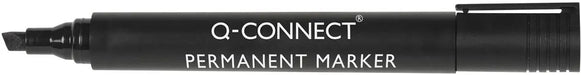 Q - CONNECT permanente markeerstift, 2 - 5 mm, schuine punt, zwart - OfficeTown