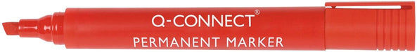 Q - CONNECT permanente marker, 2 - 5 mm, schuine punt, rood - OfficeTown