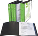 Q - CONNECT showalbum A4 60 tassen zwart met personaliseerbare cover - OfficeTown