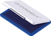 Q - CONNECT stempelkussen in metalen doosje, ft 110 x 70 mm, blauw - OfficeTown