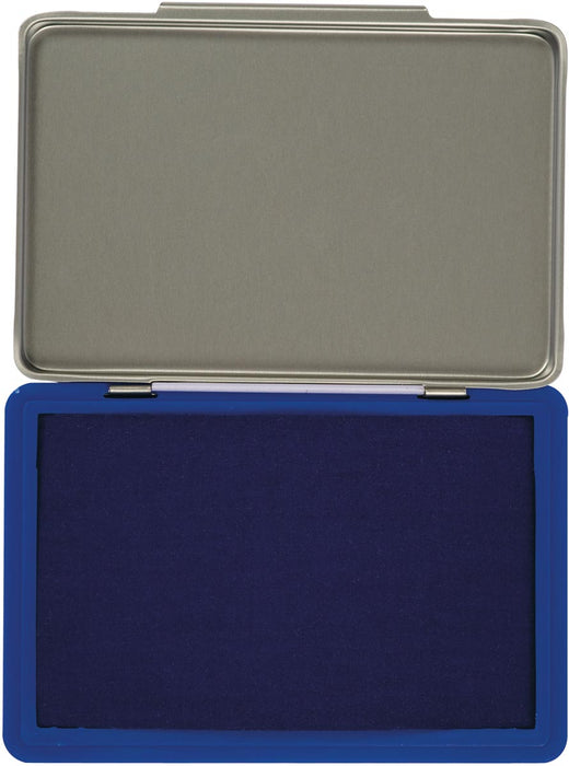 Q - CONNECT stempelkussen in metalen doosje, ft 110 x 70 mm, blauw - OfficeTown
