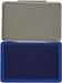 Q - CONNECT stempelkussen in metalen doosje, ft 110 x 70 mm, blauw - OfficeTown