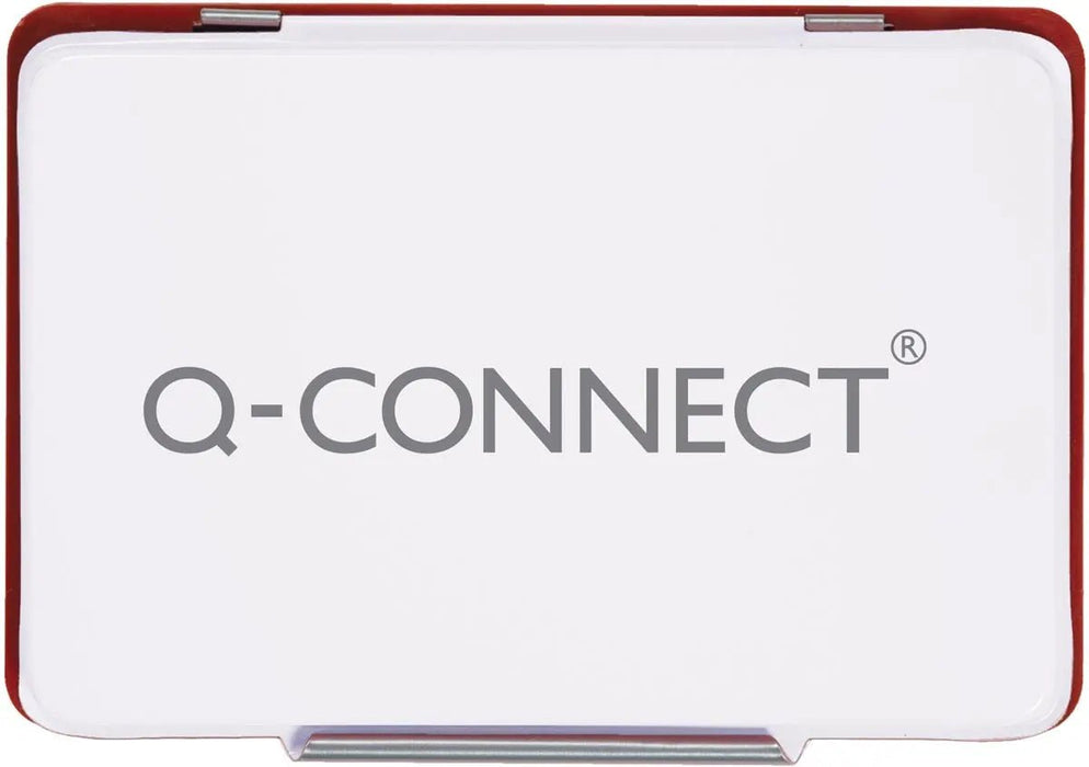 Q - CONNECT stempelkussen in metalen doosje, ft 110 x 70 mm, rood - OfficeTown