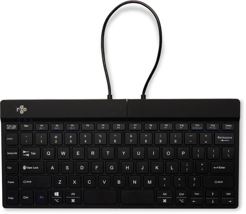 R - Go Split Break ergonomisch Bluetooth toetsenbord, qwerty, zwart - OfficeTown