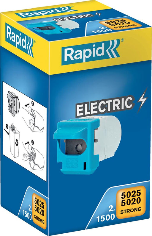 Rapid Nietcassette voor 5025E, 2 x 1.500 nietjes - OfficeTown