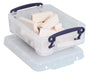 Really Useful Box 0,75 liter, doorzichtig - OfficeTown