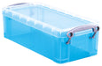 Really Useful Box 0,9 liter, transparant helblauw - OfficeTown