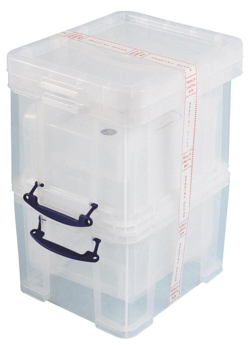 Really Useful Box 35 liter, transparant, pak van 3 dozen 3 stuks - OfficeTown