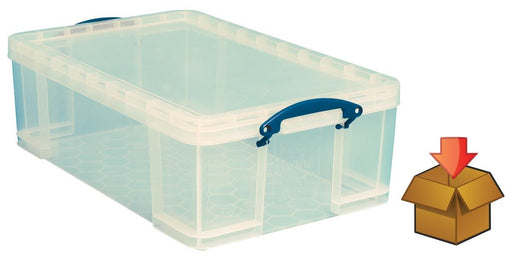 Really Useful Box Box 50l, doorzichtig, per stuk verpakt in karton - OfficeTown
