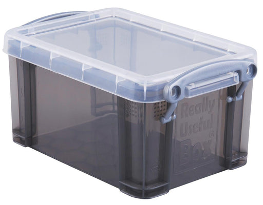 Really Useful Box Doos 0,7 liter, transparant rook - OfficeTown