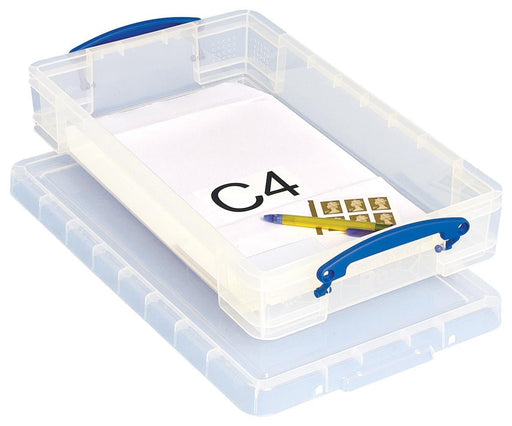 Really Useful Box Doos opbergdoos 6 liter, transparant - OfficeTown